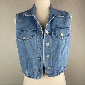 Vintage Apache Cropped Denim Jacket Size S EUC